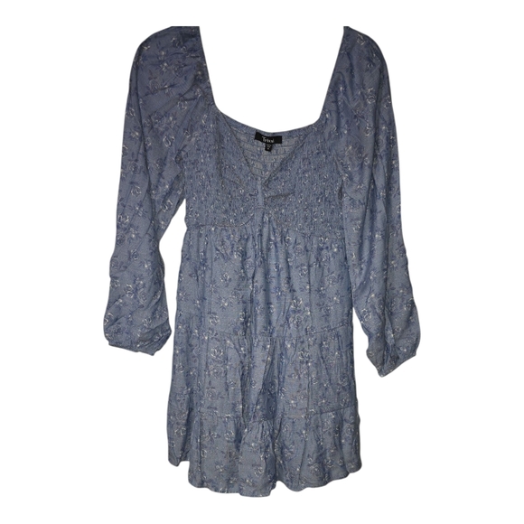 Trixxi Blue Floral Midi Dress - Picture 1 of 1